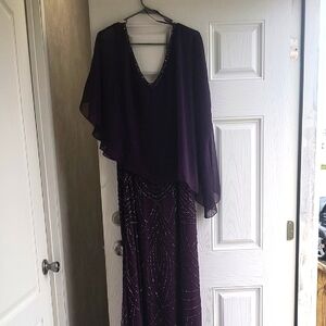 Elegant Purple Evening Dress